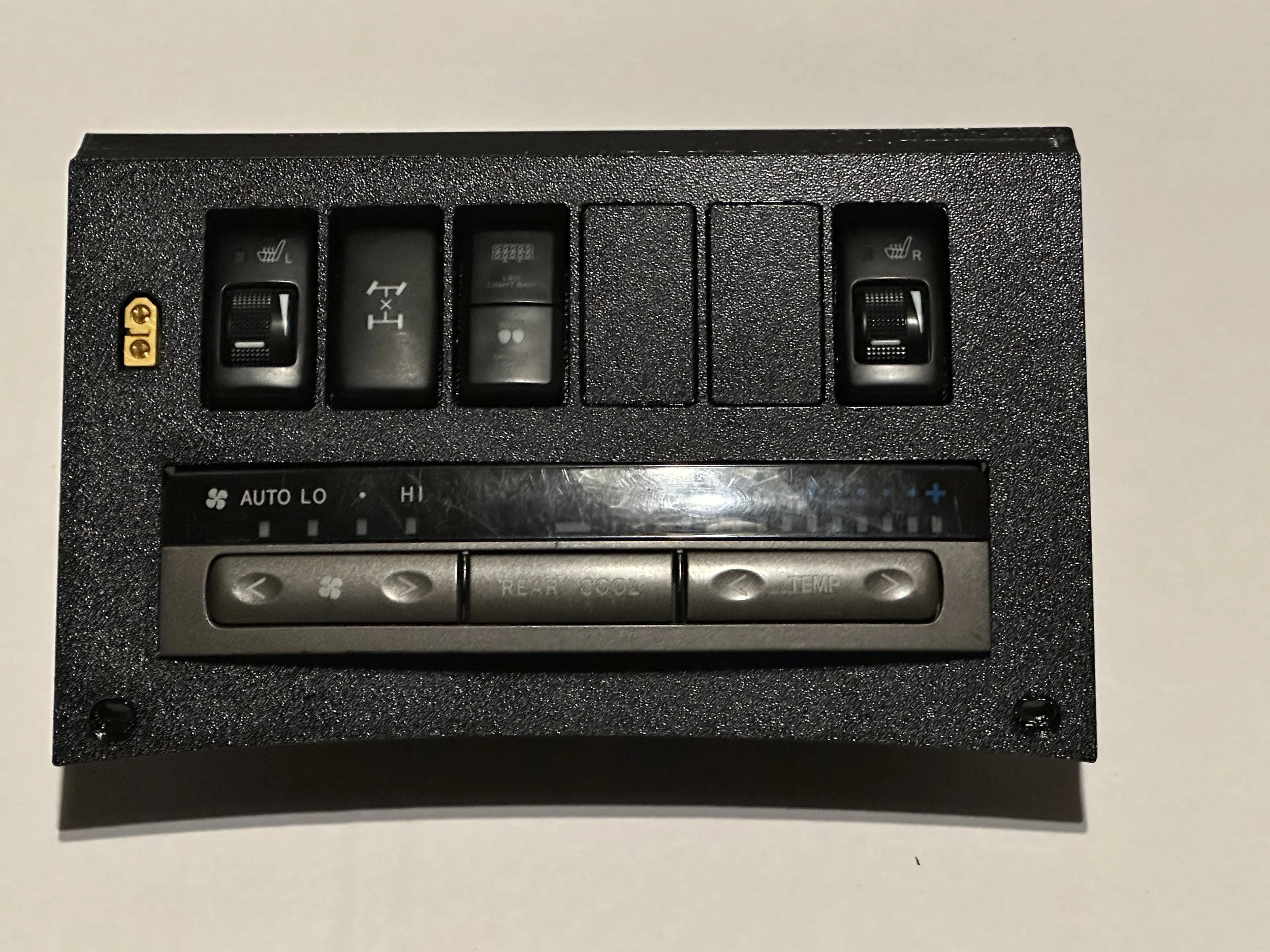 GX470 Center Console Rear Seat HVAC Switch Plate — SBE Precision